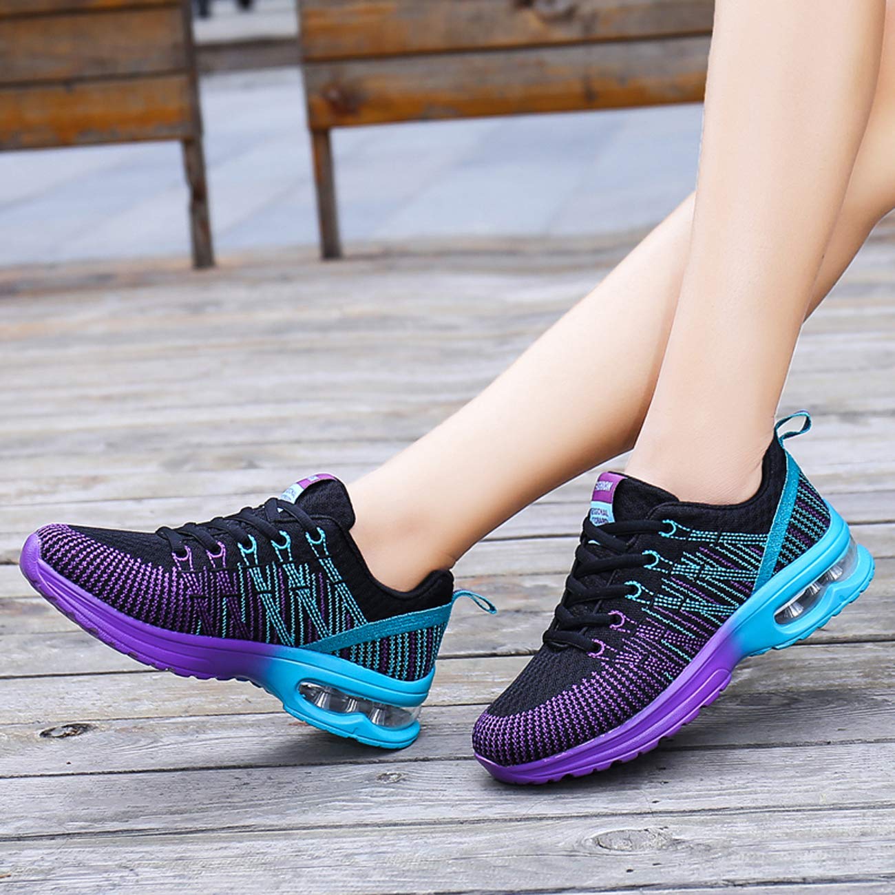 Women's Comfortable Cotton-Polyester Sneakers with Durable Rubber Sole