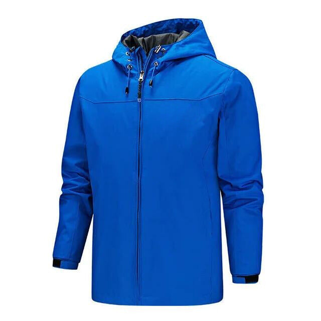 Variant image for Men's Functional Waterproof Jacket with Adjustable Hood and Zippered Pockets-13
