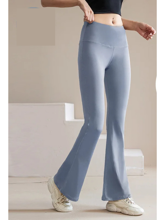 Women's Classic High Waisted Seamless Fit Flared Pants | Perfect for All Seasons