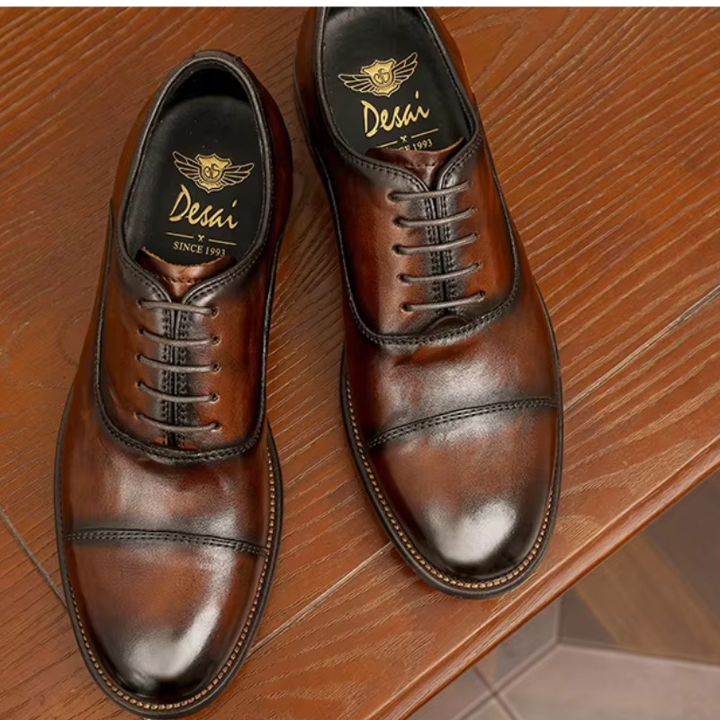Variant image for Men's Elegant Suede Shoes with Rubber Sole and Refined Stitching-6