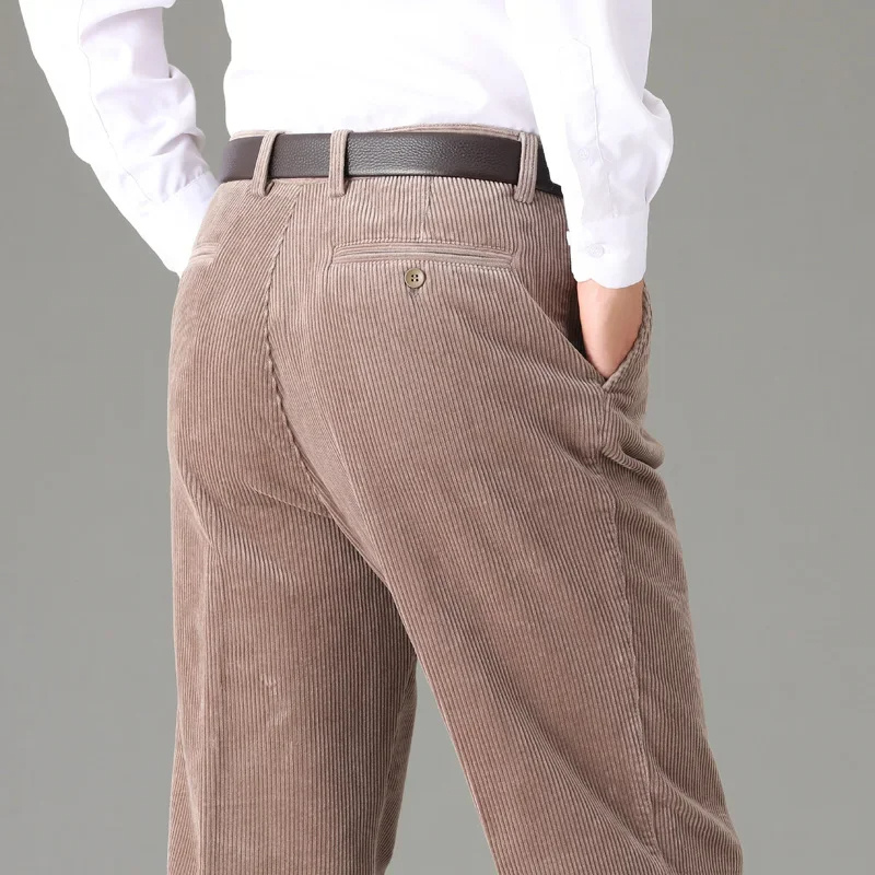 Men’s Classic Regular Fit Corduroy Jeans with Pleated Front | Perfect for All Seasons