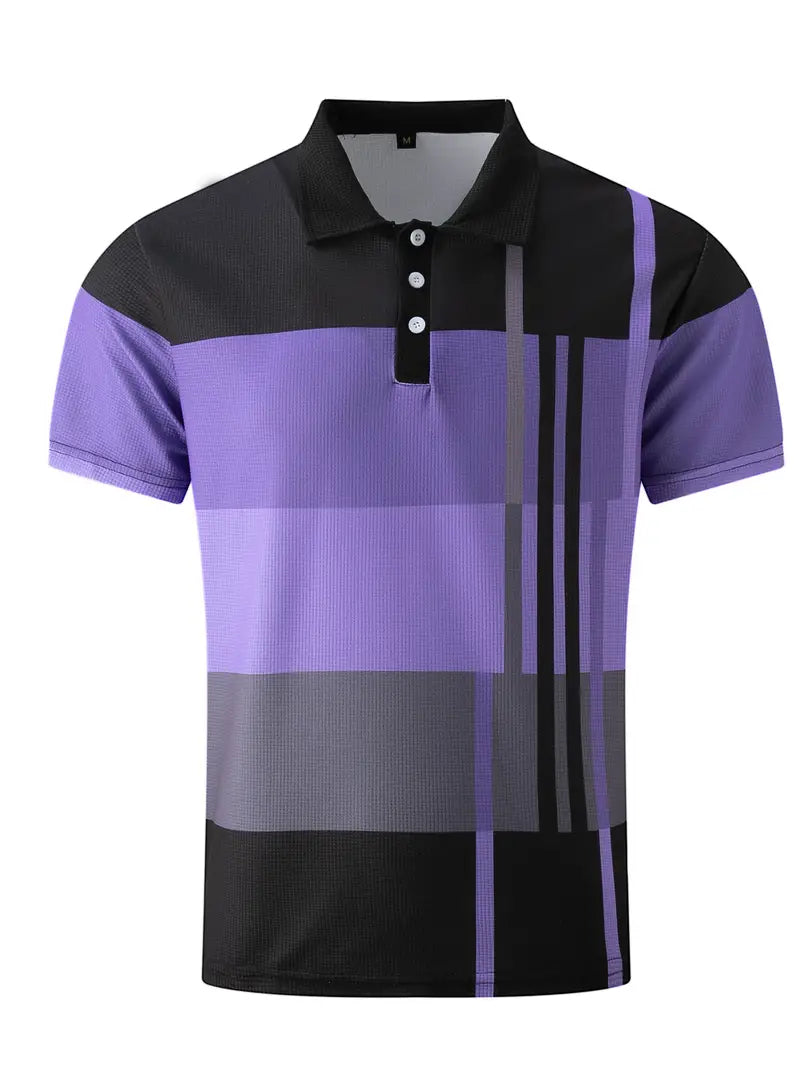 Men's Casual Colorblock MusleFit Shirt with Button | Perfect for Casual Days