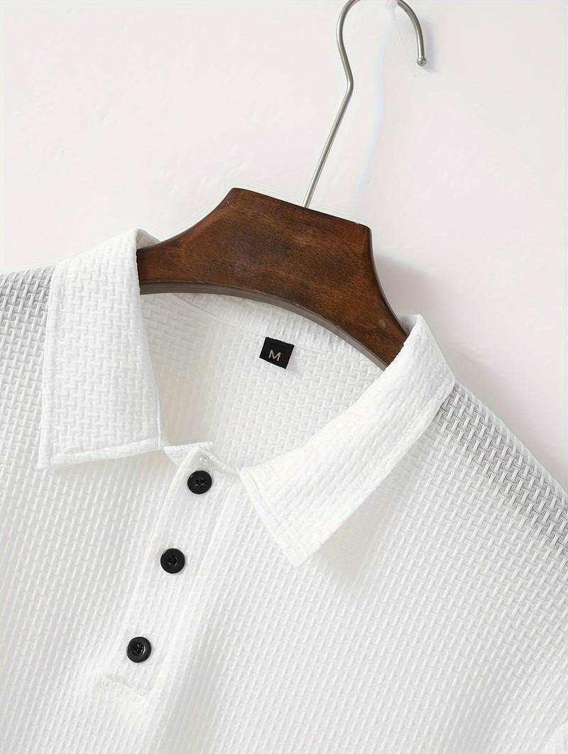 Men's Casual Lightweight Shirt with Half Button Placket