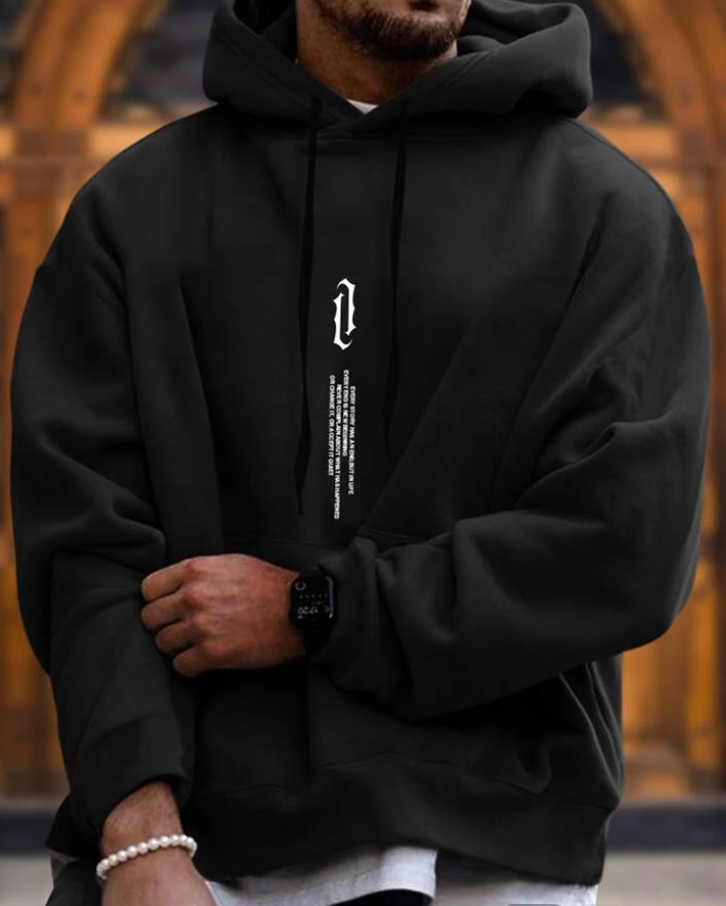 Variant image for Men's Comfortable Soft Hoodie with Stylish Design and Hood-1