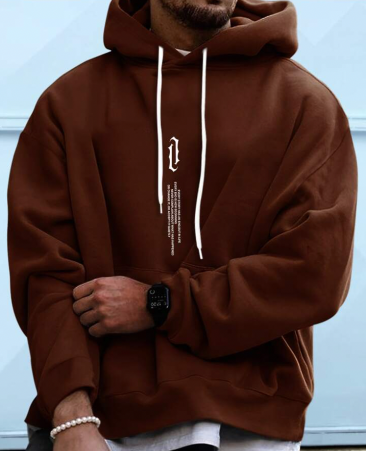 Men's Comfortable Soft Hoodie with Stylish Design and Hood