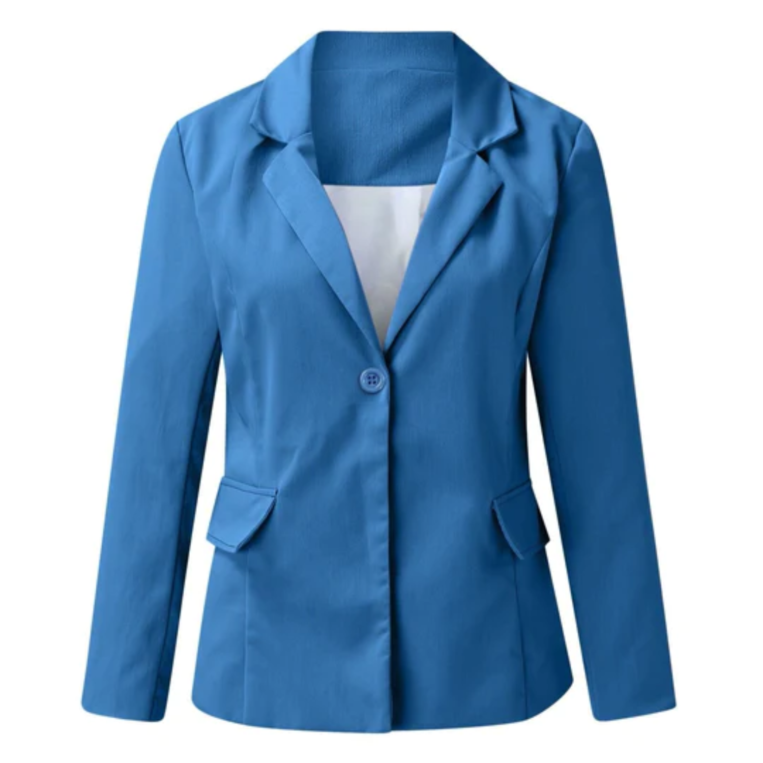 Women's Classic Solid Color Blazer with Pockets | Perfect for All Seasons