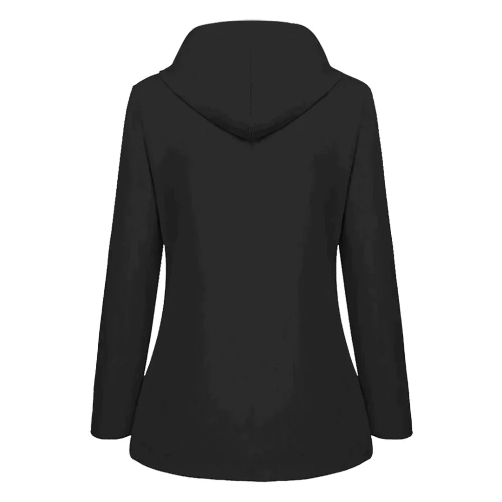 Women's Elegant Waterproof Jacket with Versatile Design