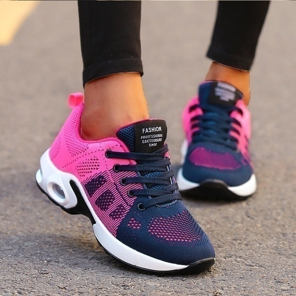 Variant image for Women's Stylish Breathable Sneakers with Padded Ankle Collar-3