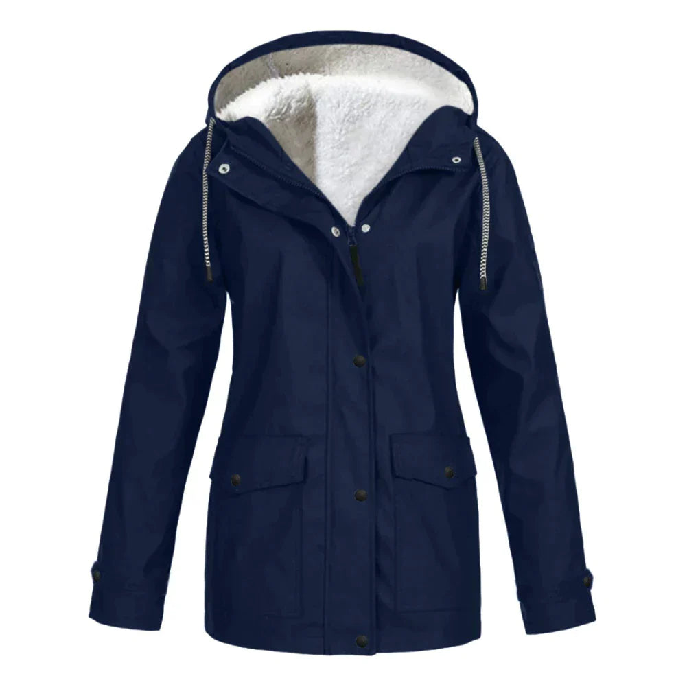 Variant image for Women's Elegant Waterproof Jacket with Versatile Design-6