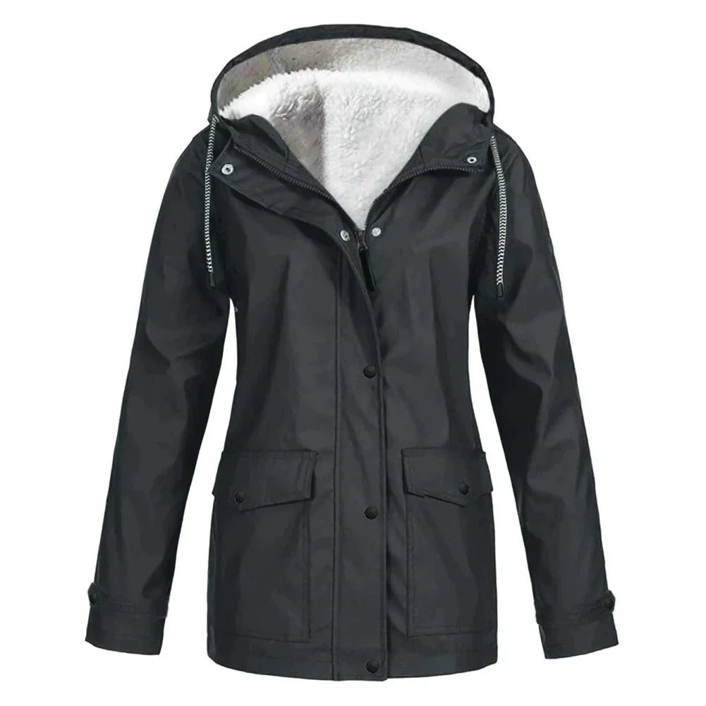 Variant image for Women's Elegant Waterproof Jacket with Versatile Design-1