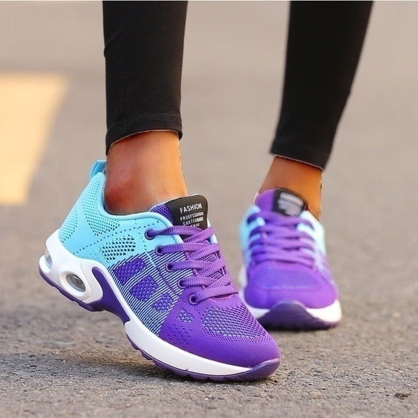 Variant image for Women's Stylish Breathable Sneakers with Padded Ankle Collar-9