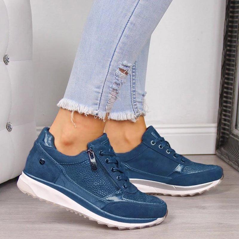 Variant image for Women's Stylish Ergonomic Sneakers with Side Zipper-3