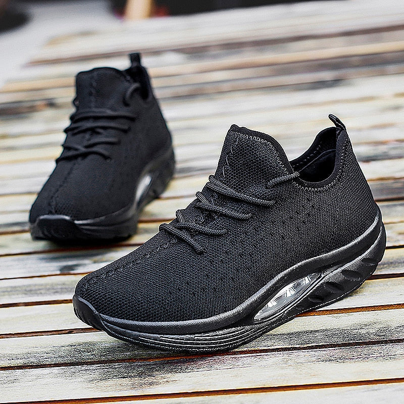 Variant image for Unisex Comfortable Elastic Textile Sock Sneakers with Air Sole-17
