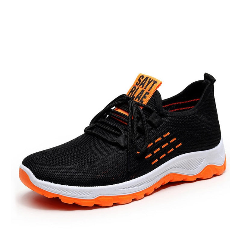 Women's Comfortable Stretch Fabric Sneakers with Decorative Toe Cap