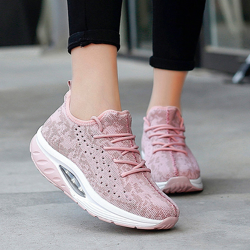 Unisex Comfortable Elastic Textile Sock Sneakers with Air Sole