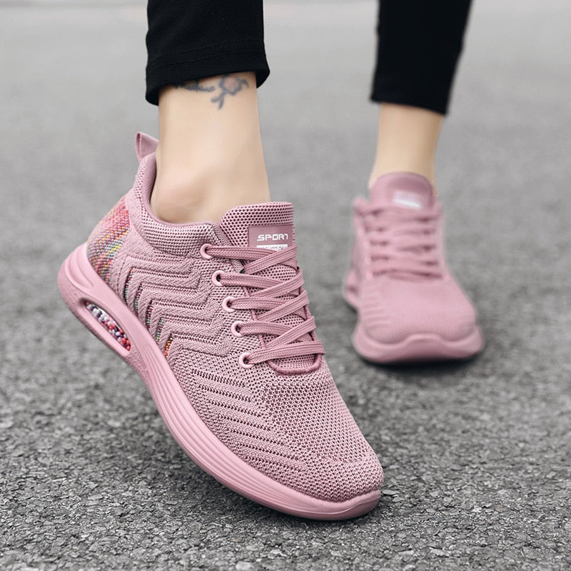 Variant image for Women's Comfortable Textile Sneakers with Padded Ankle Collar-10
