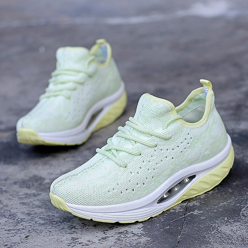 Unisex Comfortable Elastic Textile Sock Sneakers with Air Sole