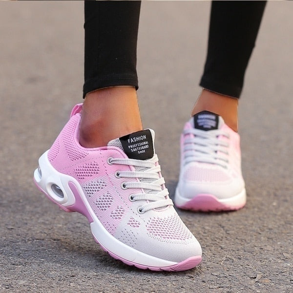 Women's Stylish Breathable Sneakers with Padded Ankle Collar