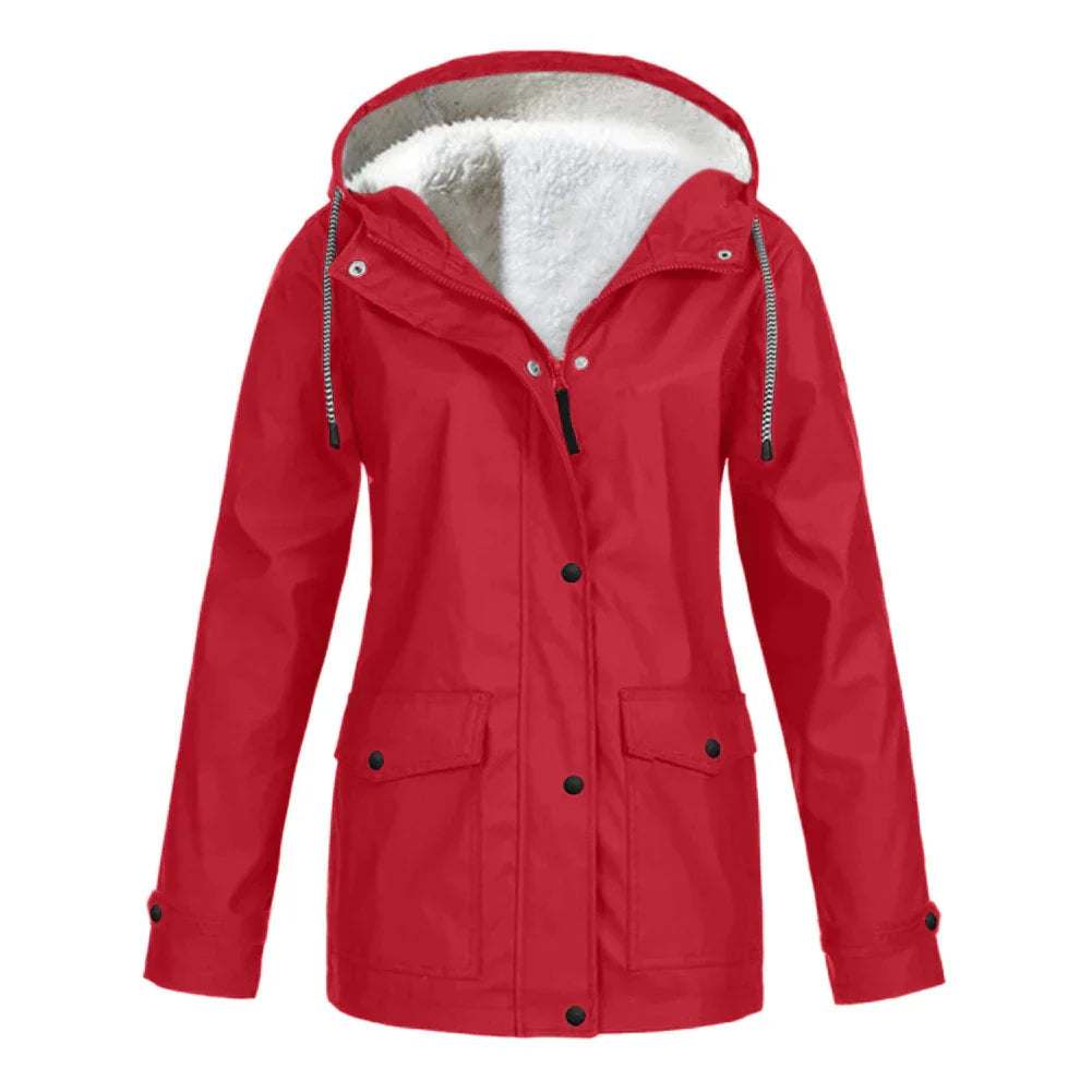 Variant image for Women's Elegant Waterproof Jacket with Versatile Design-21