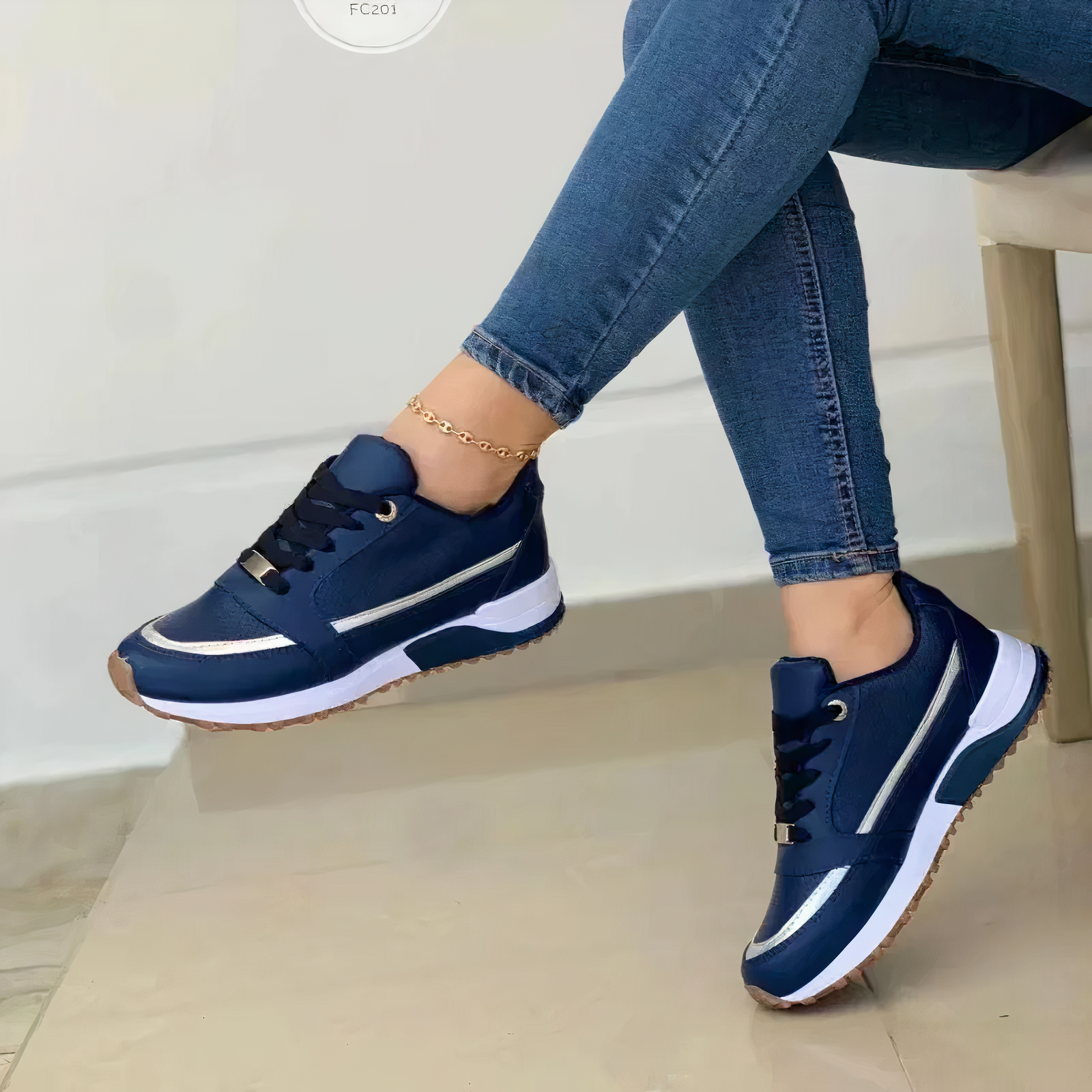 Variant image for Women's Elegant Breathable Sneakers with Orthopedic Support-9