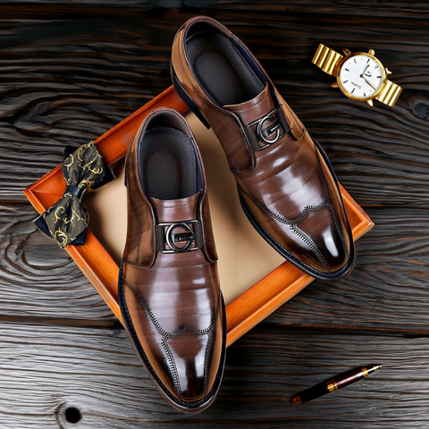Men's Classic Vegan Leather Lace Up Formal Shoes | Perfect for Casual Days