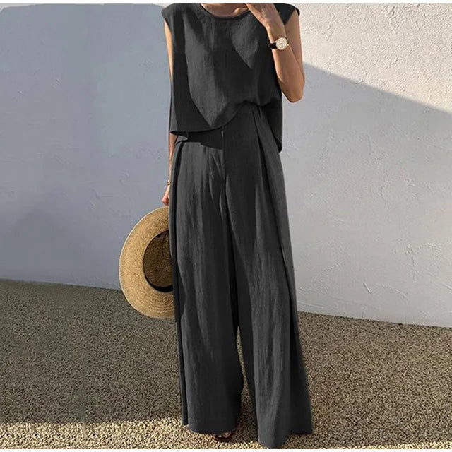 Women's Chic Premium Fabric Set with Elegant Details
