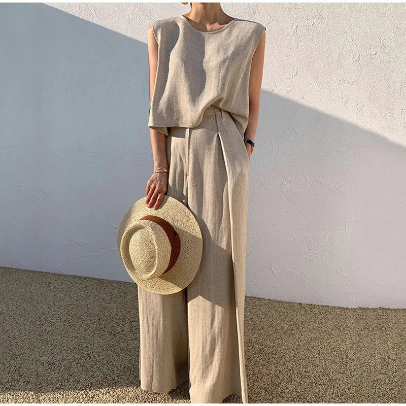Women's Chic Premium Fabric Set with Elegant Details