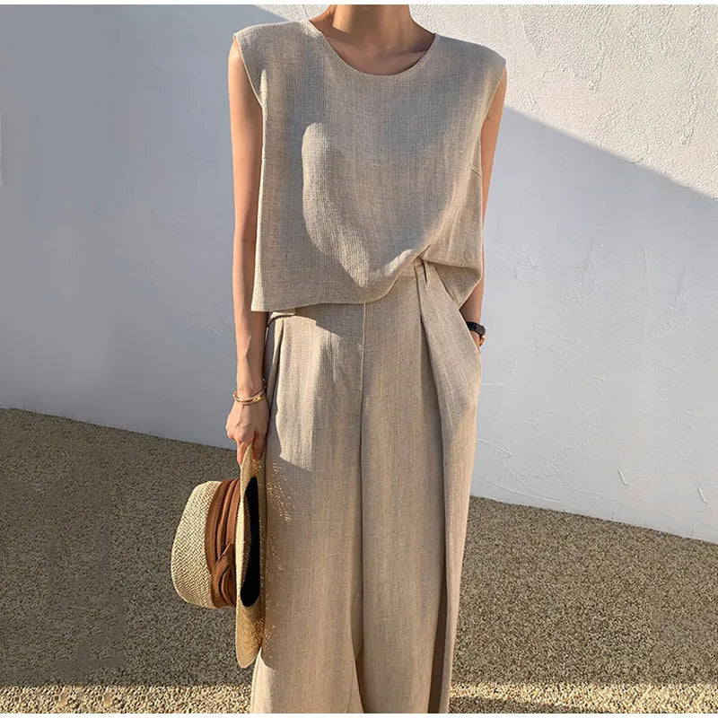 Women's Chic Premium Fabric Set with Elegant Details