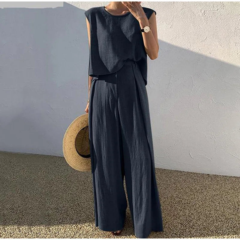 Women's Chic Premium Fabric Set with Elegant Details