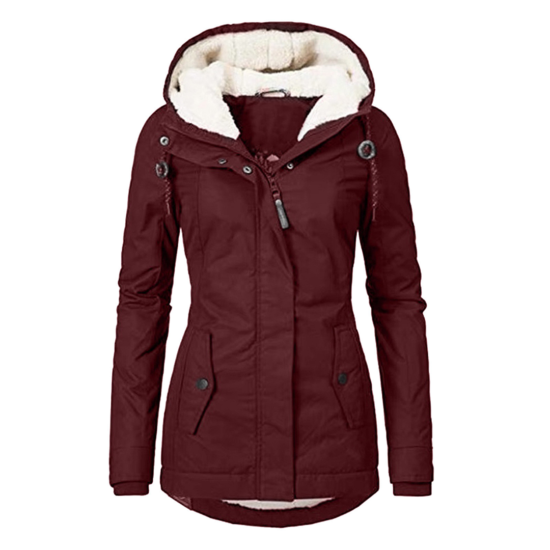Variant image for Women's Elegant High-Quality Polyester Jacket with Hood-7