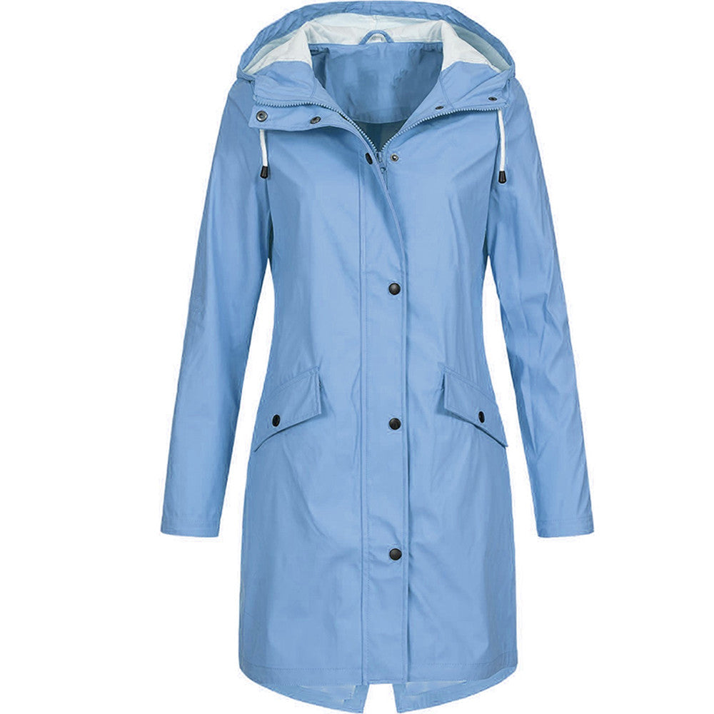 Variant image for Women's Elegant Lightweight Jacket with Hood for All-Season Wear-16