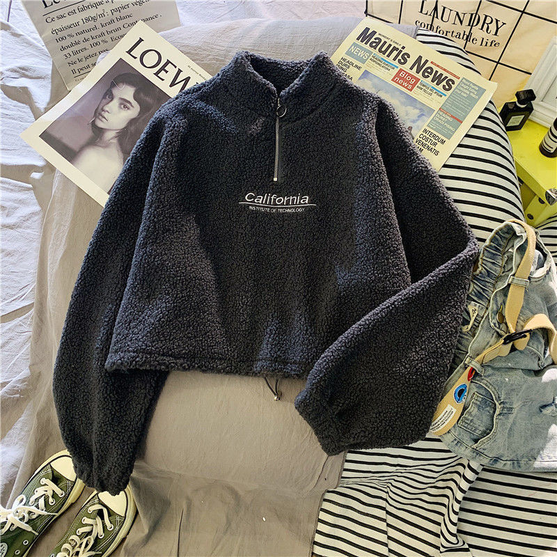 Variant image for Women's Cozy Acrylic Sweater with Ribbed Cuffs-2