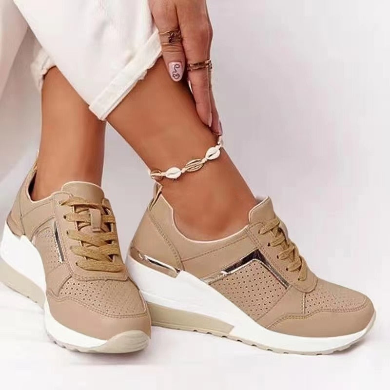 Variant image for Women's Comfortable Woven Textile Sneakers with Padded Ankle Collar-8