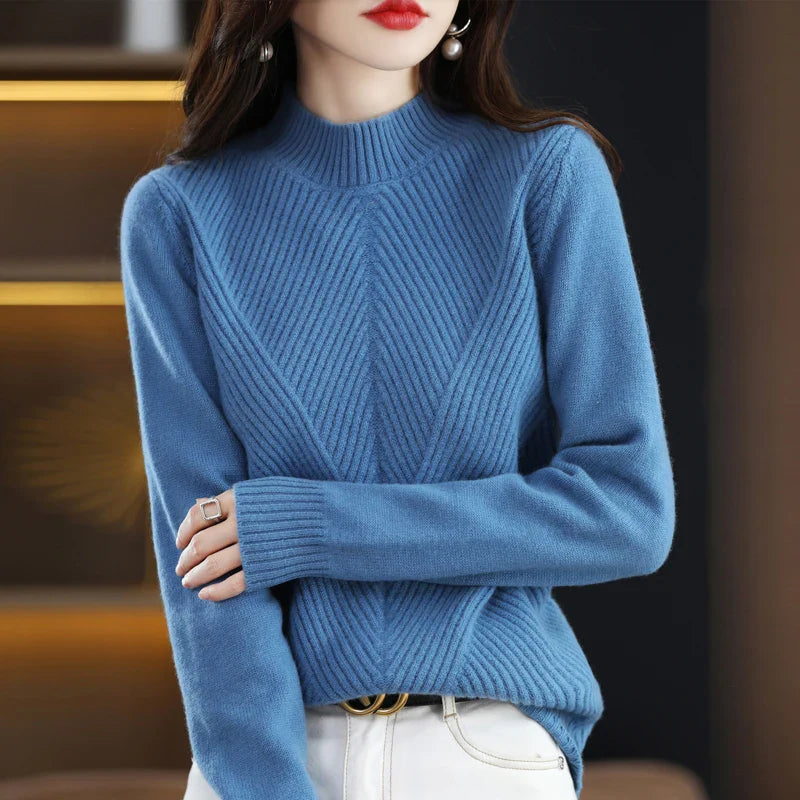 Variant image for Women's Cozy Knit Oversized Sweater with Relaxed Fit-26