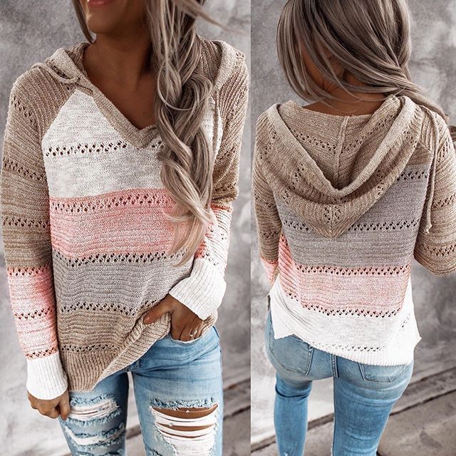 Women's Cozy High-Quality Hooded Sweater with Chic Design