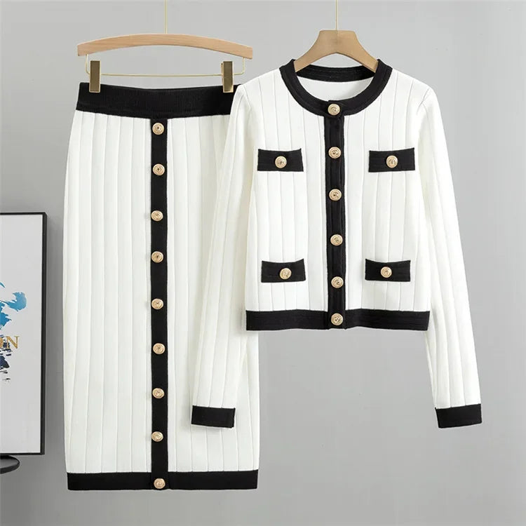 Variant image for Women's Elegant High-Quality Winter Two Piece Set with Sophisticated Details-1