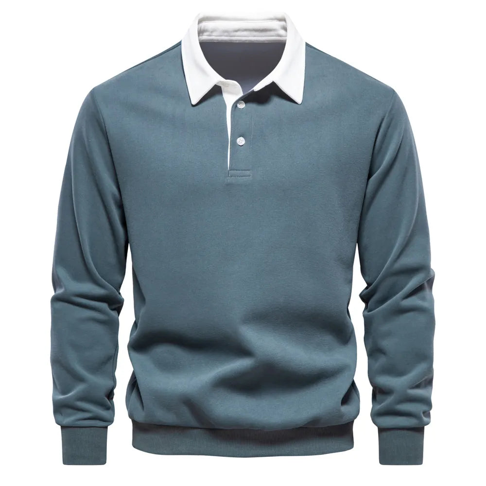 Men's Casual Buttoned Collar Polo Sweater For Men | Perfect for All Seasons