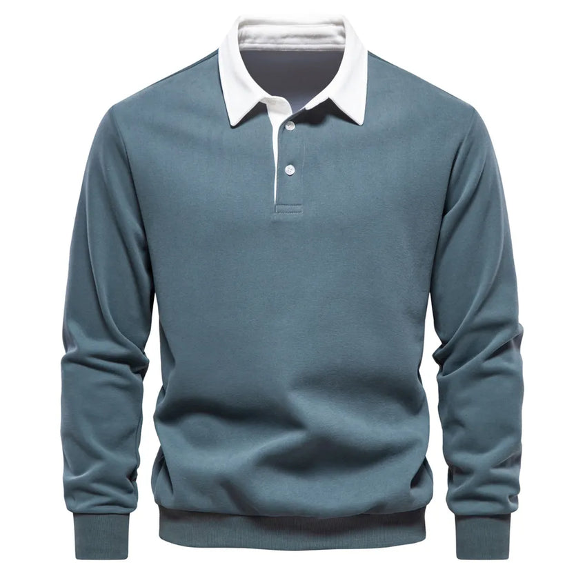 Men's Casual Buttoned Collar Polo Sweater For Men | Perfect for All Seasons