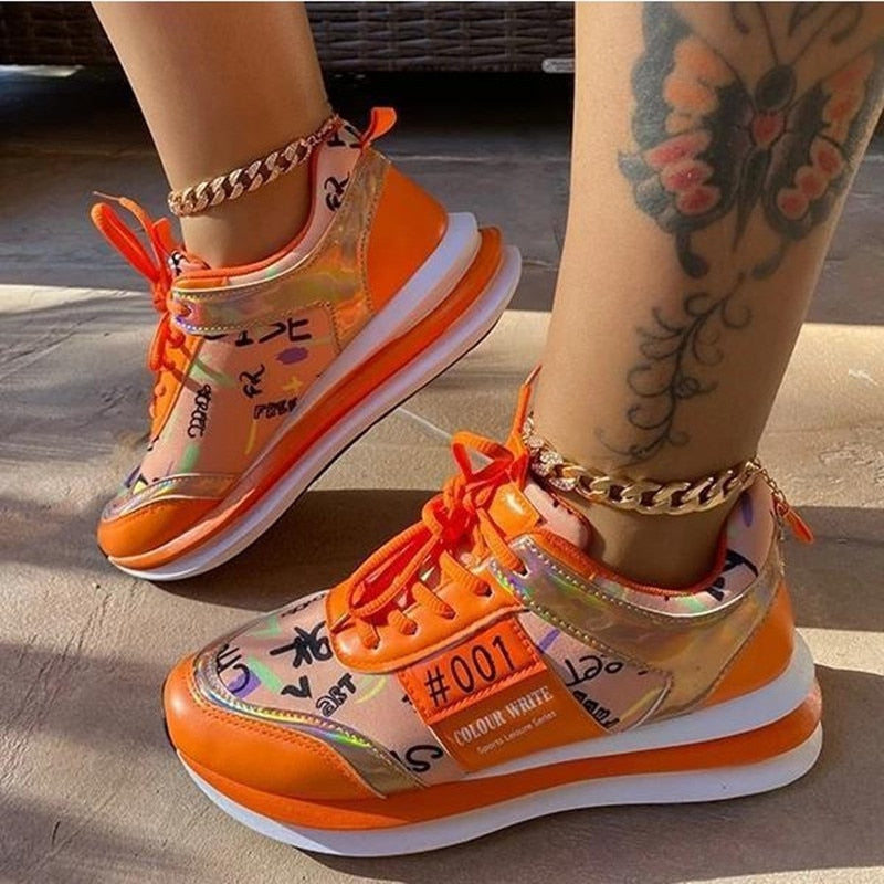 Variant image for Women's Comfortable Breathable Sneakers with Padded Sole-1