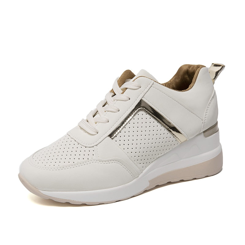 Variant image for Women's Comfortable Woven Textile Sneakers with Padded Ankle Collar-1