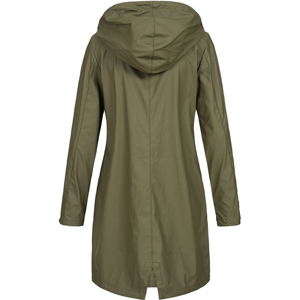 Women's Elegant Lightweight Jacket with Hood for All-Season Wear