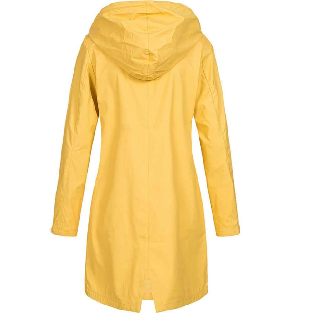 Women's Elegant Lightweight Jacket with Hood for All-Season Wear