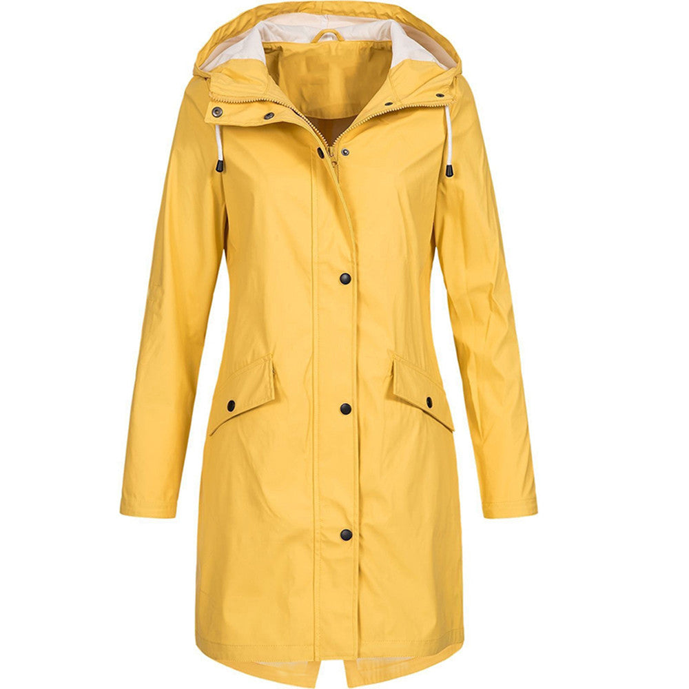 Women's Elegant Lightweight Jacket with Hood for All-Season Wear