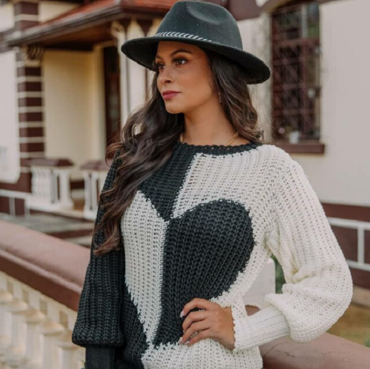 Variant image for Women's Elegant Lightweight Knitted Sweater with Versatile Style-1