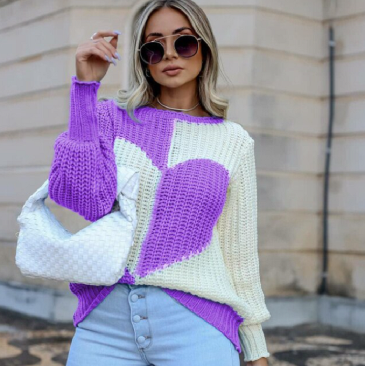 Variant image for Women's Elegant Lightweight Knitted Sweater with Versatile Style-11