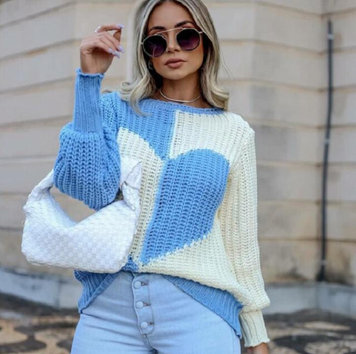 Variant image for Women's Elegant Lightweight Knitted Sweater with Versatile Style-16