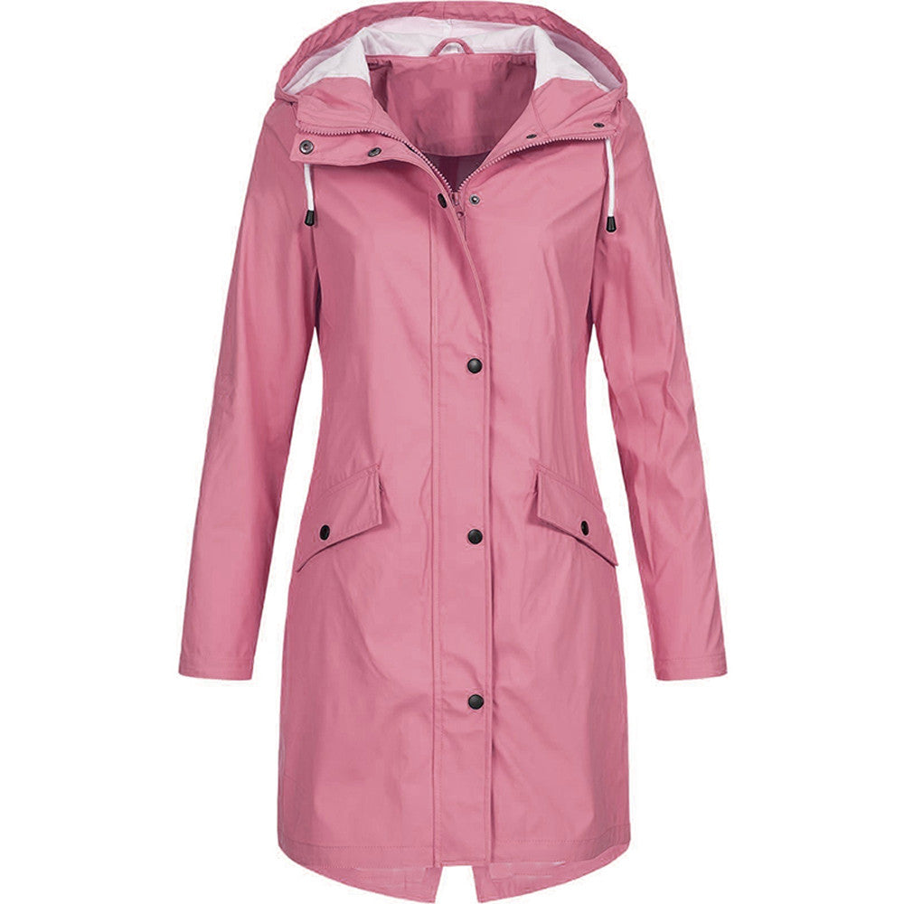 Variant image for Women's Elegant Lightweight Jacket with Hood for All-Season Wear-21