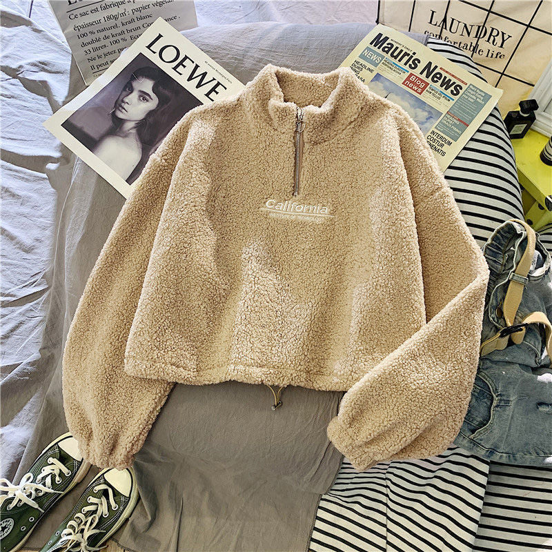Variant image for Women's Cozy Acrylic Sweater with Ribbed Cuffs-9