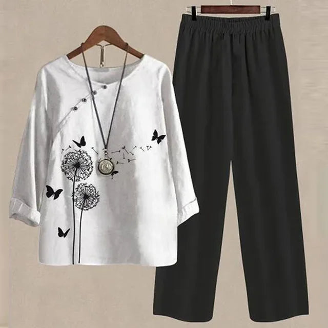Variant image for Women's Comfortable Soft Fabric Loungewear Set with Versatile Design-49