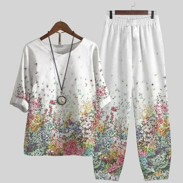 Women's Comfortable Soft Fabric Loungewear Set with Versatile Design